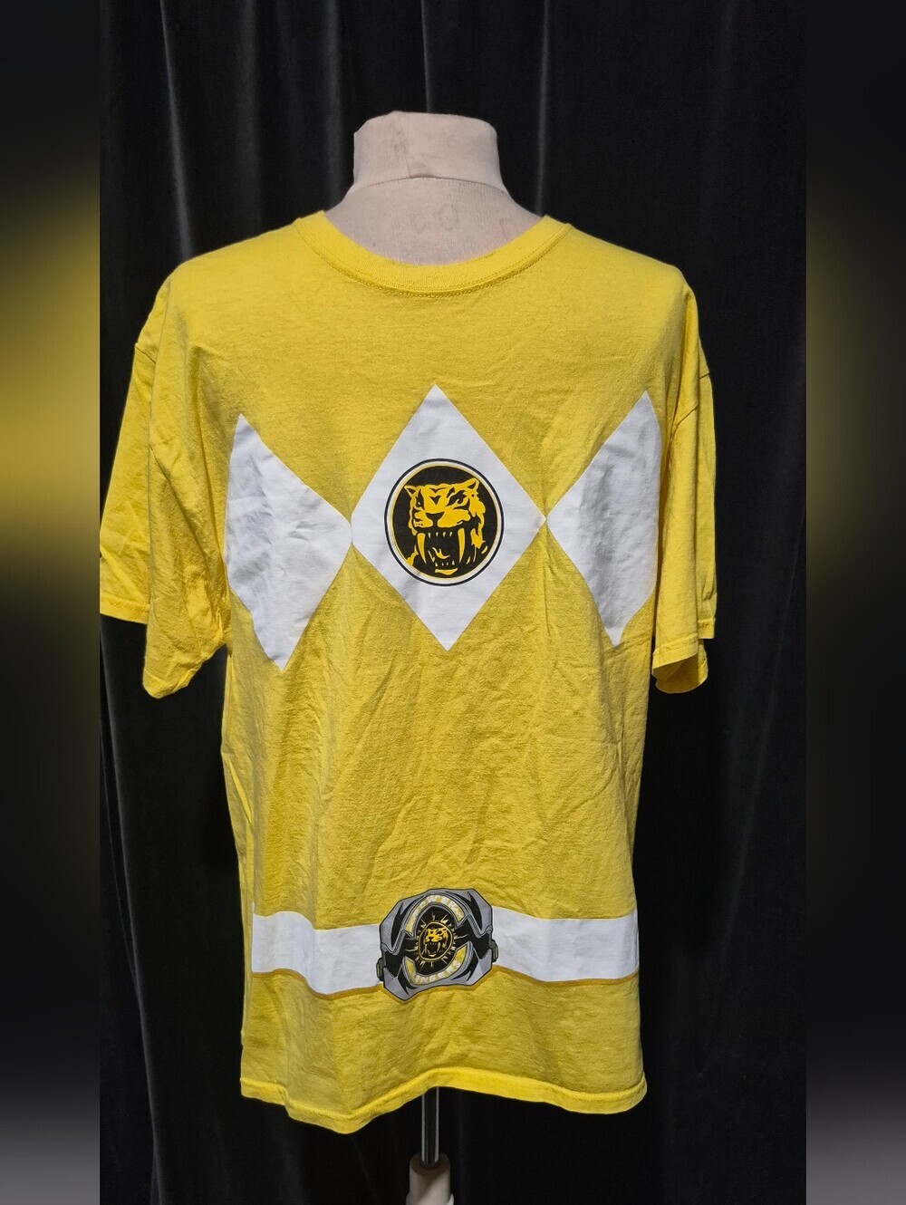 Power Ranger Yellow Ranger Graphic Tee - Yellow & White